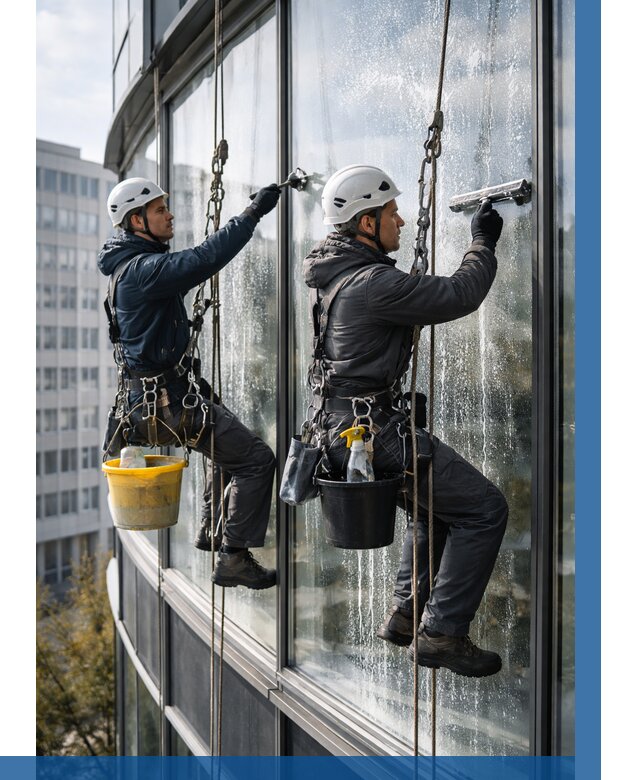 Мойка панорамных окон в Челябинске от 361 р. заказать у ВЫСОТНИК-Члб