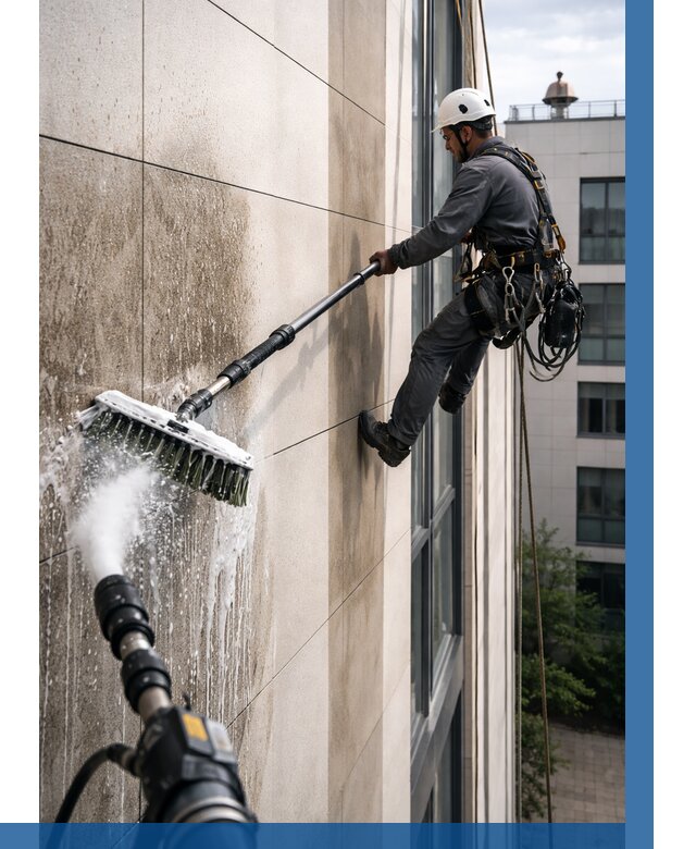 Мойка фасада из керамогранита в Челябинске от 309 р. | ВЫСОТНИК-Члб