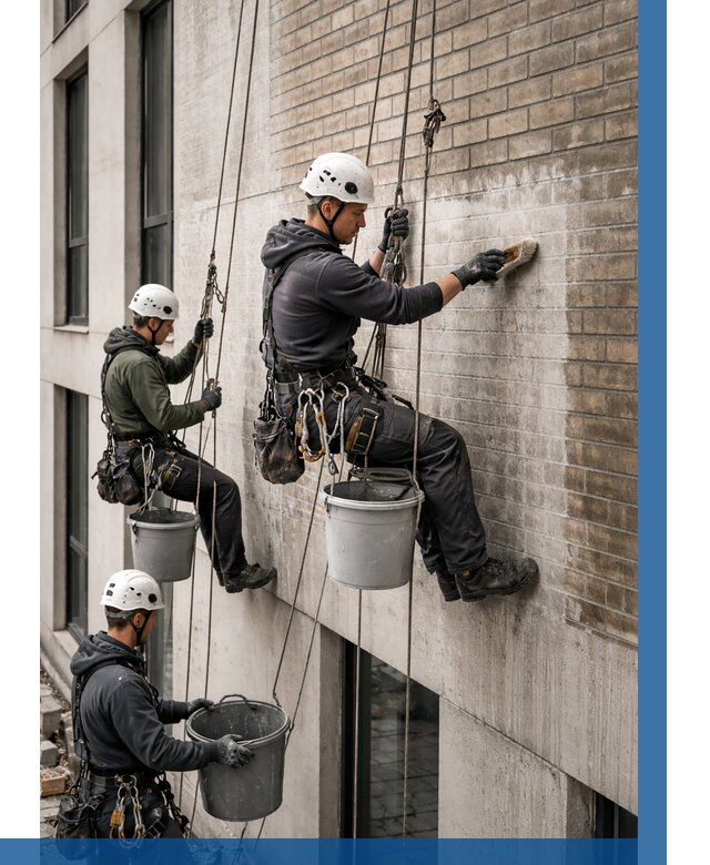 Удаление высолов с фасада в Челябинске от 258 р. | ВЫСОТНИК-Члб