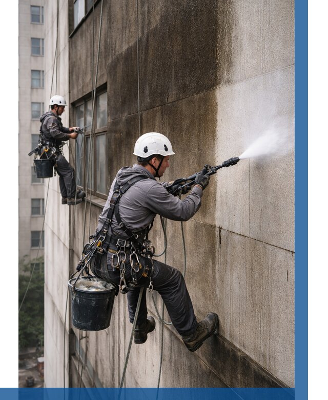 Очистка фасада от копоти в Челябинске от 258 р. | ВЫСОТНИК-Члб