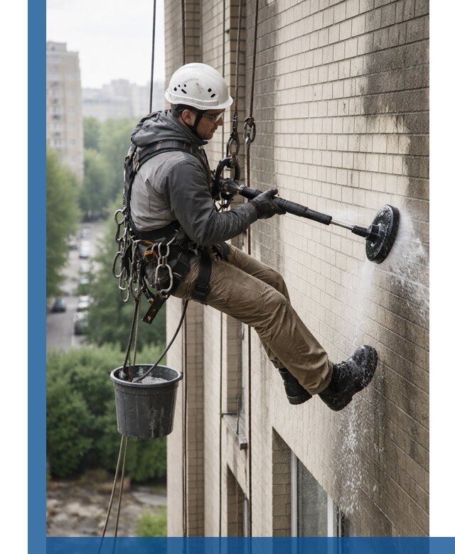 Очистка фасада от копоти в Челябинске профессионально и безопасно