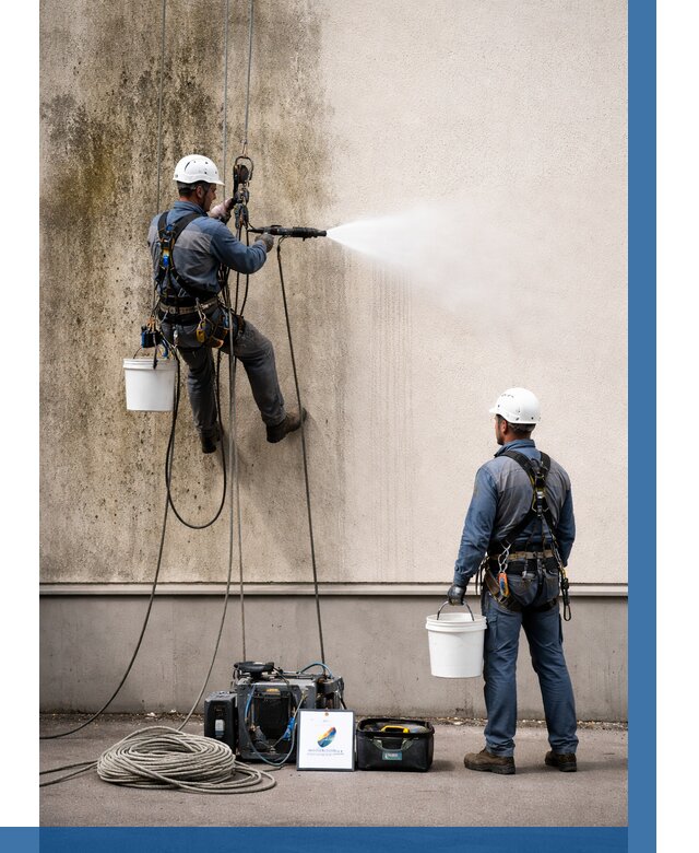 Очистка фасада от плесени в Челябинске от 309 р. | ВЫСОТНИК-Члб