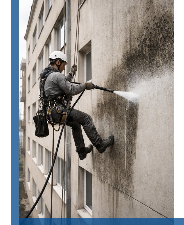 Профессиональная очистка фасадов от плесени в Челябинске