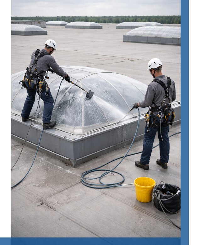 Мойка зенитных фонарей в Челябинске, заказать от 4640 р. | ВЫСОТНИК-Члб