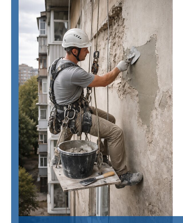 Восстановление фасадной штукатурки в Челябинске с гарантией качества