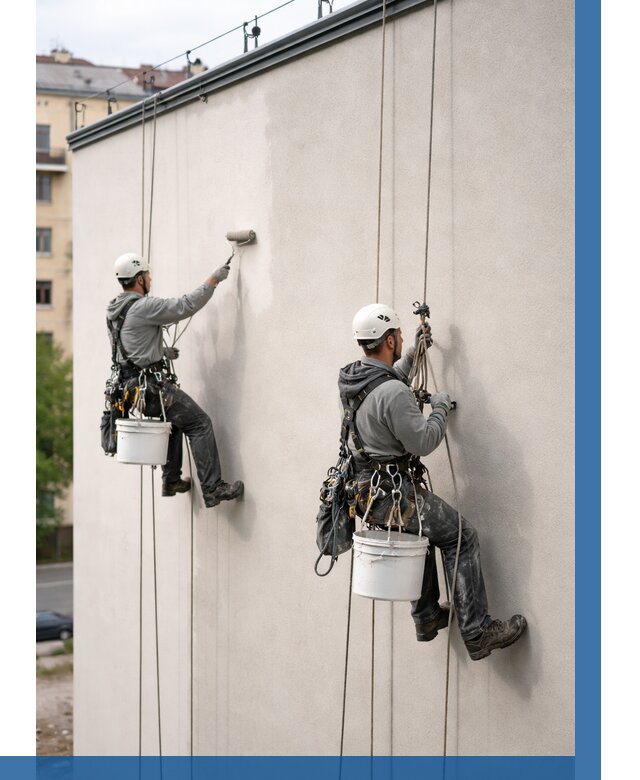 Покраска оштукатуренного фасада в Челябинске от 330 р. | ВЫСОТНИК-Члб