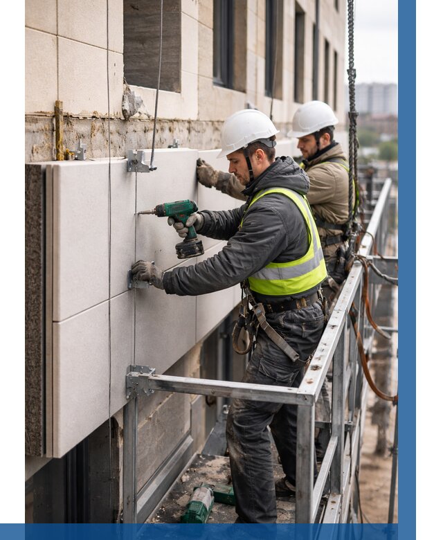 Монтаж фасадных термопанелей в Челябинске от 1547 р. | ВЫСОТНИК-Члб