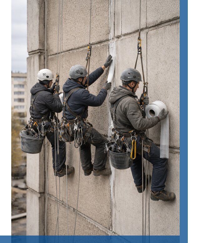 Ремонт межпанельных швов в Челябинске от 773 р. | ВЫСОТНИК-Члб