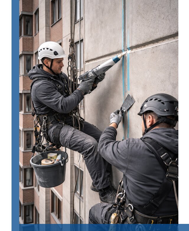 Вторичная герметизация швов фасада и кровли в Челябинске