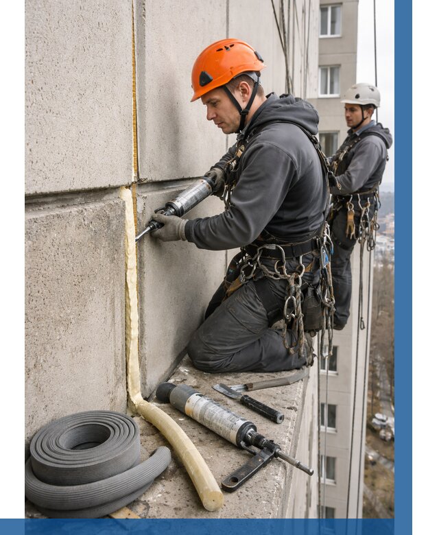 Теплый шов межпанельные швы в Челябинске от 722 р. | ВЫСОТНИК-Члб