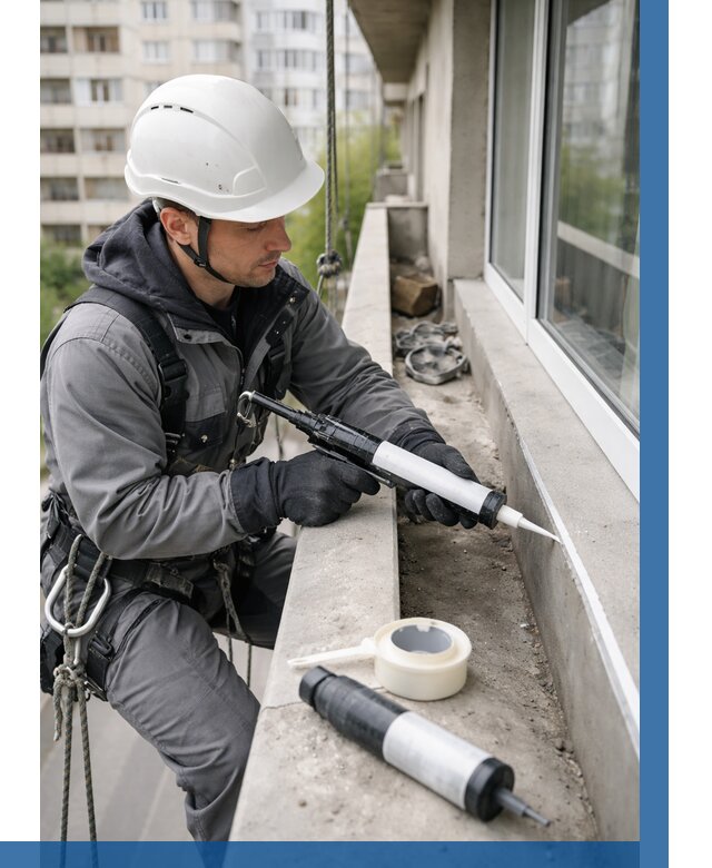 Герметизация швов лоджии в Челябинске от 4640 р. | ВЫСОТНИК-Члб