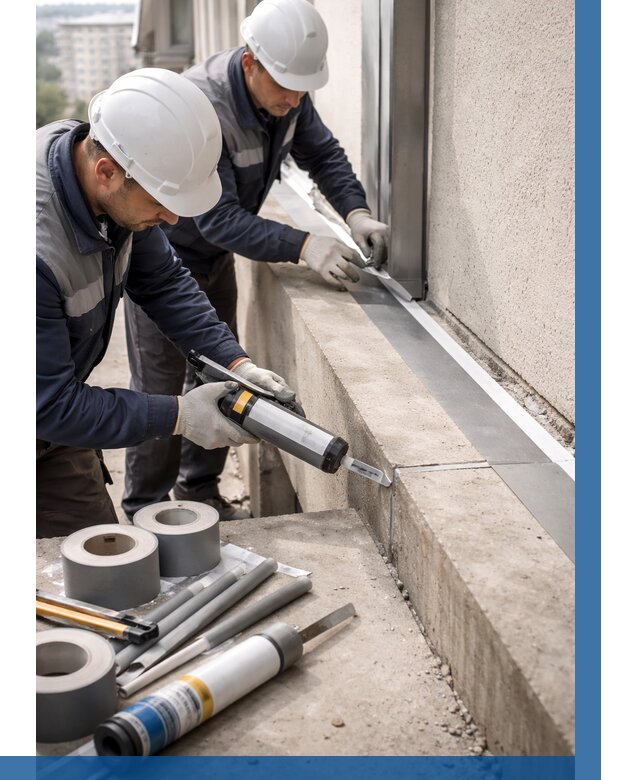 Герметизация примыкания балкона в Челябинске от 4640 р. | ВЫСОТНИК-Члб