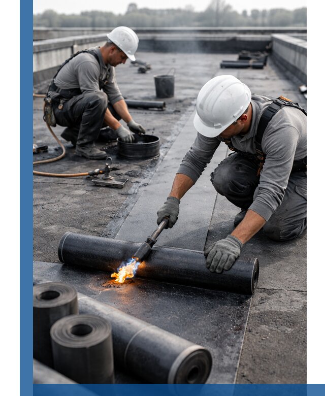 Ремонт рулонной кровли в Челябинске герметизация и восстановление