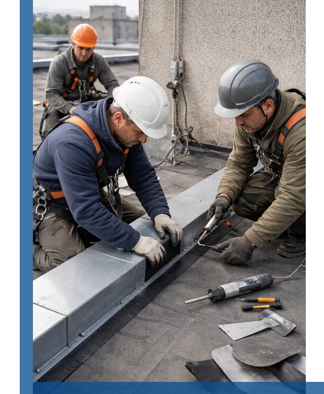 Ремонт кровельных примыканий в Челябинске профессионально