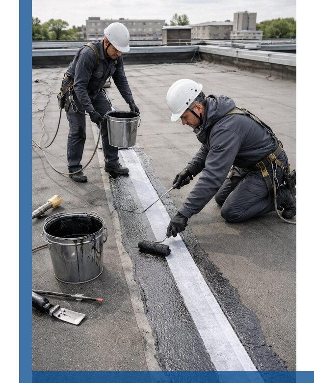 Гидроизоляция кровли мастикой в Челябинске надежная защита