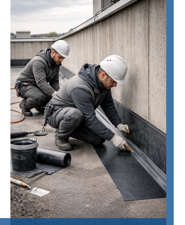 Гидроизоляция примыканий на кровле в Челябинске от 928 р. | ВЫСОТНИК-Члб