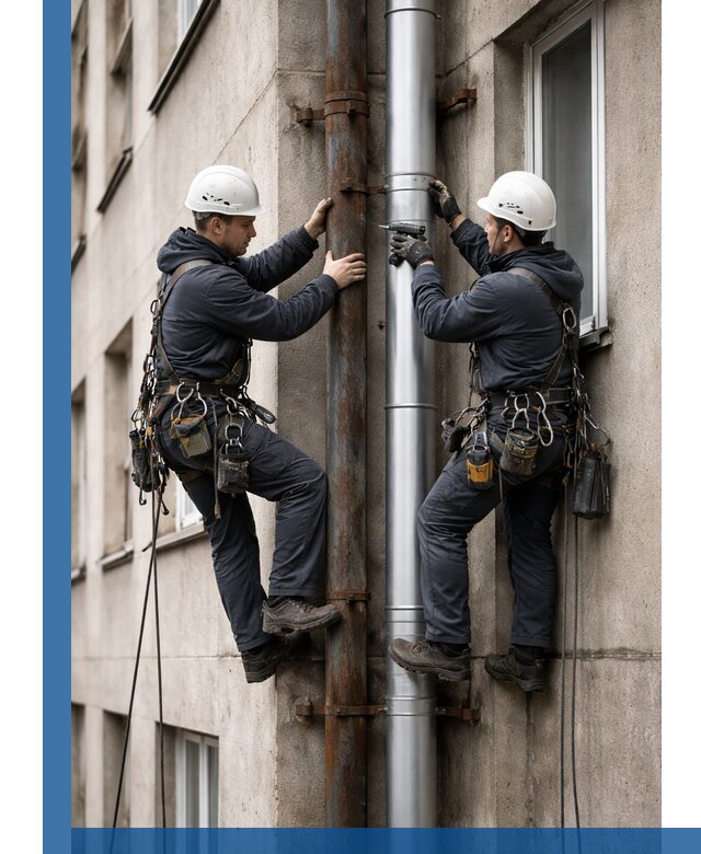 Замена водосточных труб в Челябинске: монтаж и демонтаж под ключ