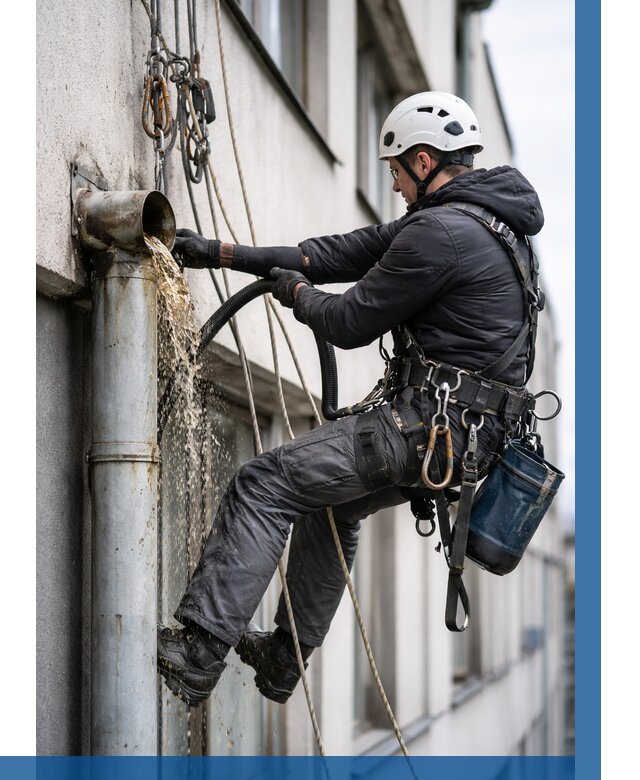 Прочистка водосточных труб в Челябинске от 3609 р. | ВЫСОТНИК-Члб