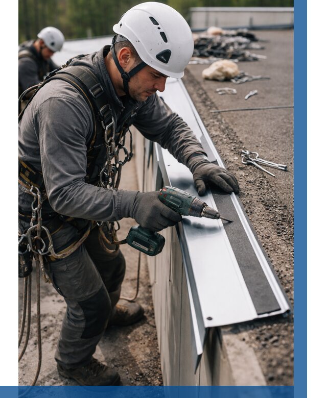 Монтаж капельника на кровле в Челябинске от 309 р. | ВЫСОТНИК-Члб