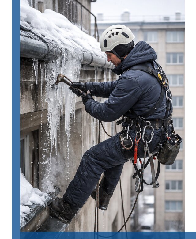 Удаление наледи и чистка водостоков в Челябинске оперативно и безопасно