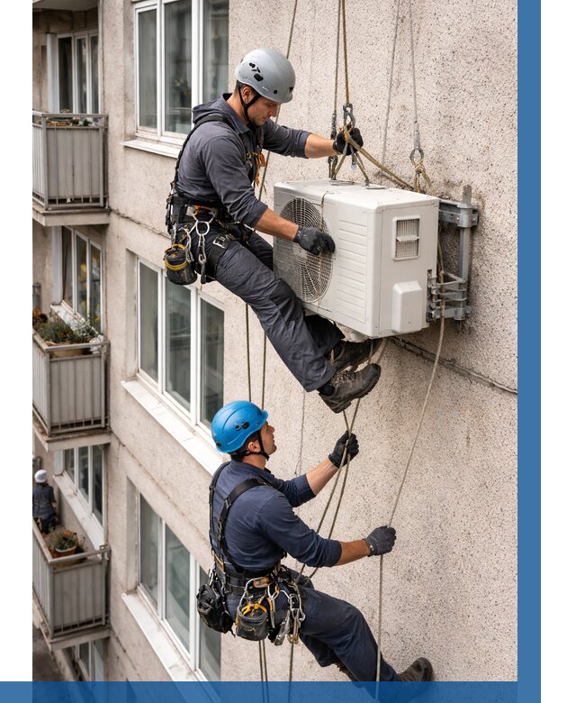 Перенос внешнего блока кондиционера в Челябинске от 9281 р.| ВЫСОТНИК-Члб