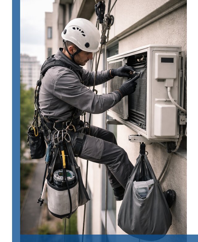 Обслуживание внешнего блока кондиционера в Челябинске профессионально