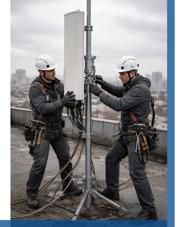 Монтаж антенн связи на крыше в Челябинске от 8765 р. | ВЫСОТНИК-Члб