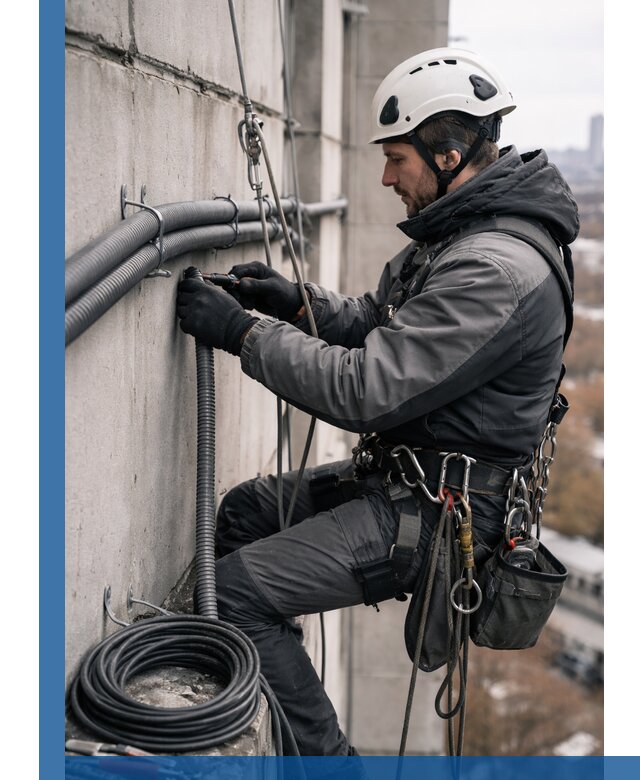 Профессиональный монтаж гофры для кабеля в Челябинске с гарантией