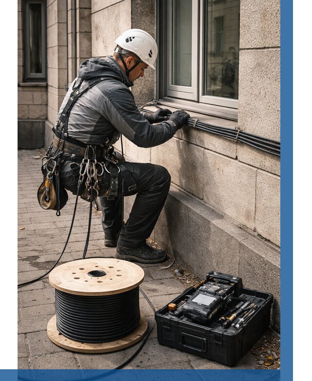 Прокладка оптоволоконного кабеля в Челябинске от 825 р. | ВЫСОТНИК-Члб