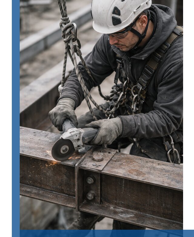 Резка металла на высоте в Челябинске для зданий и конструкций