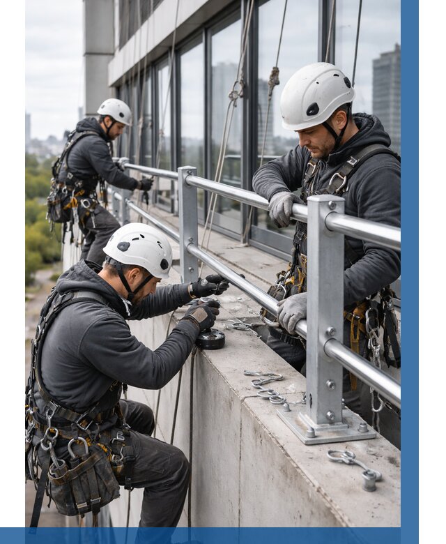 Монтаж ограждений на высоте в Челябинске, от 1237 р. | ВЫСОТНИК-Члб