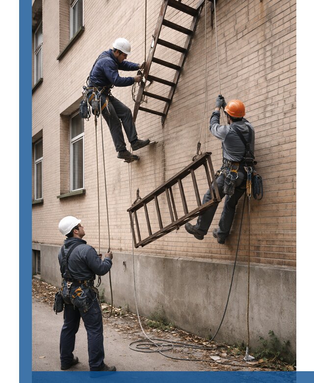Демонтаж пожарной лестницы в Челябинске быстро и безопасно
