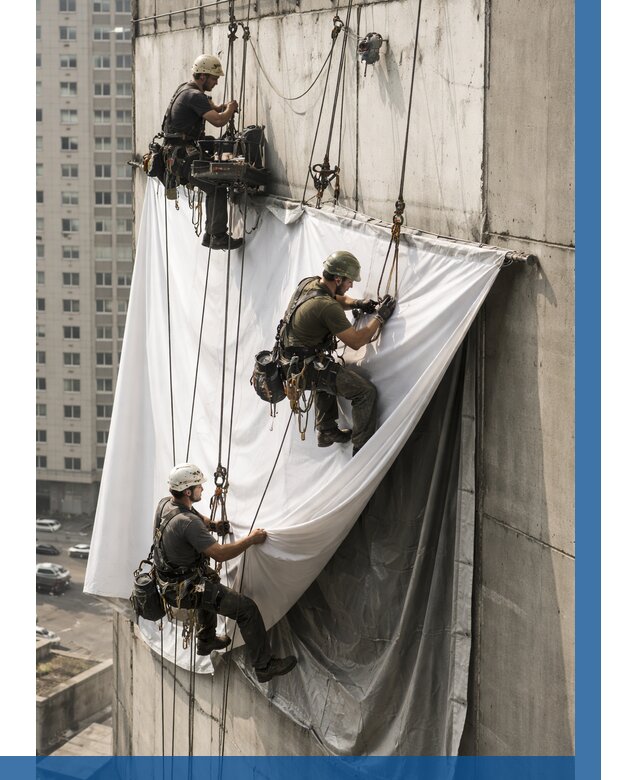 Замена баннерного полотна в Челябинске от 6703 р. | ВЫСОТНИК-Члб—заказать