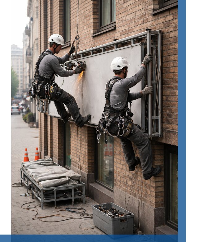 Демонтаж рекламной вывески в Челябинске от 6703 р. | ВЫСОТНИК-Члб