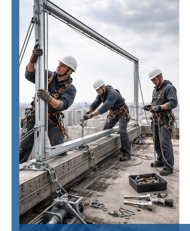 Монтаж крышных рекламных конструкций под ключ в Челябинске