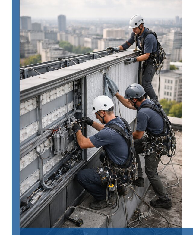 Профессиональное обслуживание крышной рекламы в Челябинске под ключ