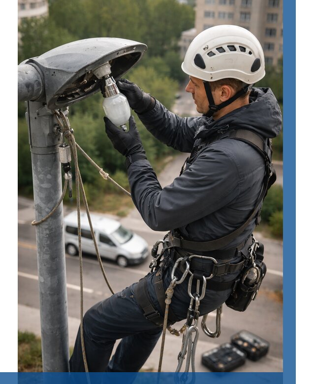 Замена ламп на высоте в Челябинске от 2578 р. | ВЫСОТНИК-Члб