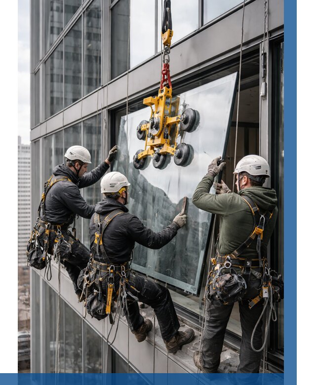 Фасадное остекление зданий под ключ в Челябинске от 10312 р. | ВЫСОТНИК-Члб