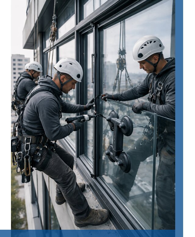 Витражное остекление зданий в Челябинске от 3609 р. | ВЫСОТНИК-Члб