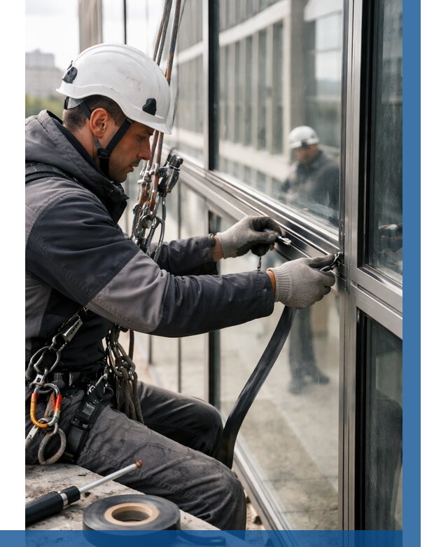 Ремонт витражных конструкций в Челябинске от 3609 р. | ВЫСОТНИК-Члб