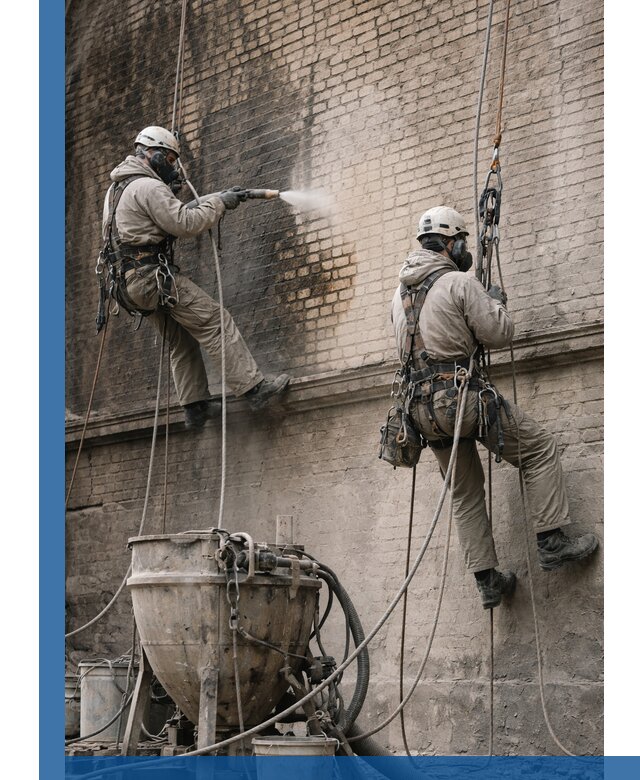 Пескоструйная очистка фасадов в Челябинске профессионально