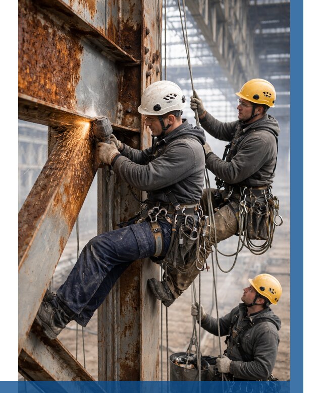 Зачистка металла от ржавчины в Челябинске от 361 р. | ВЫСОТНИК-Члб