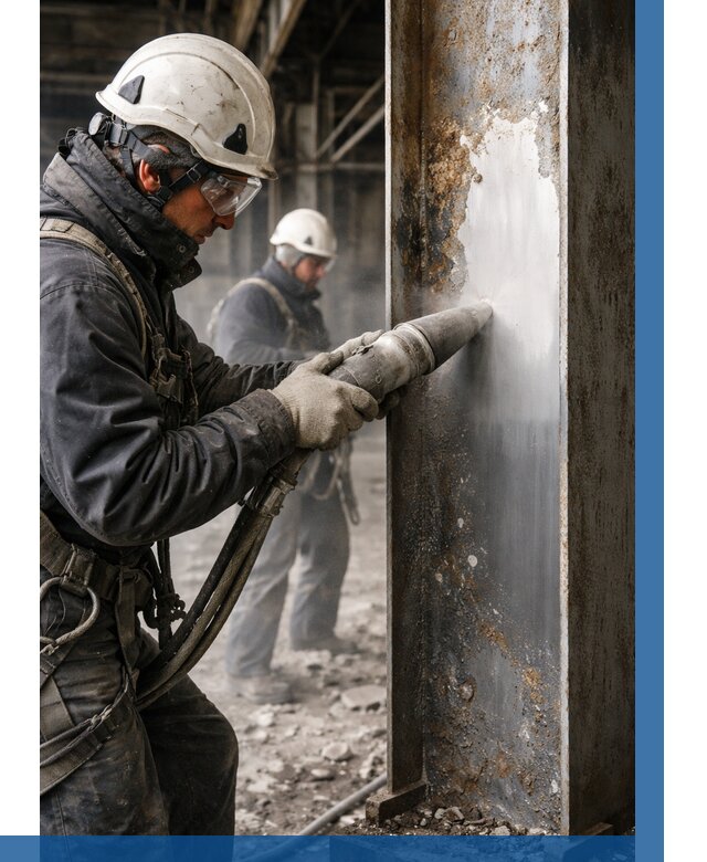 Удаление старой краски с металла в Челябинске от 464 р. | ВЫСОТНИК-Члб