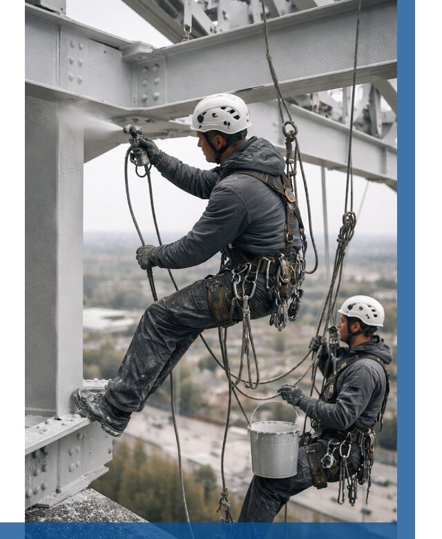 Покраска металлоконструкций на высоте в Челябинске 361 р |ВЫСОТНИК-Члб