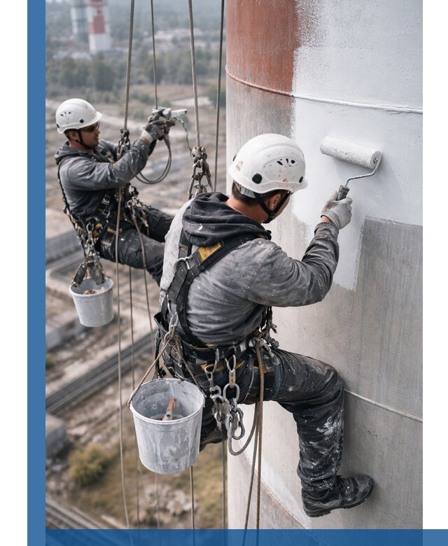 Покраска дымовых труб в Челябинске: антикоррозийная защита и восстановление