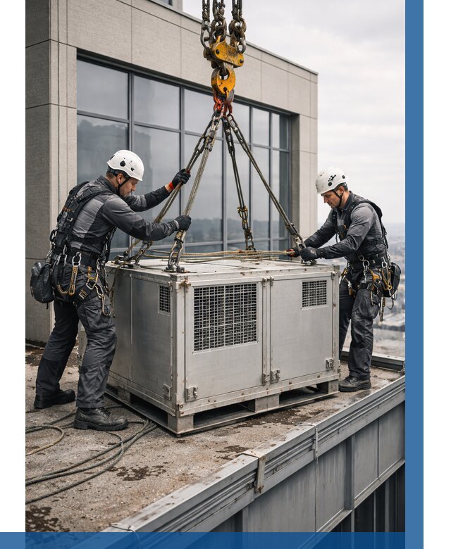 Такелажные работы на высоте в Челябинске от 8250 р. | ВЫСОТНИК-Члб