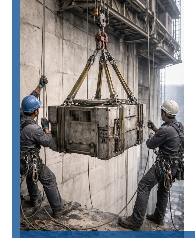 Такелажные работы на высоте, подъем и монтаж грузов в Челябинске