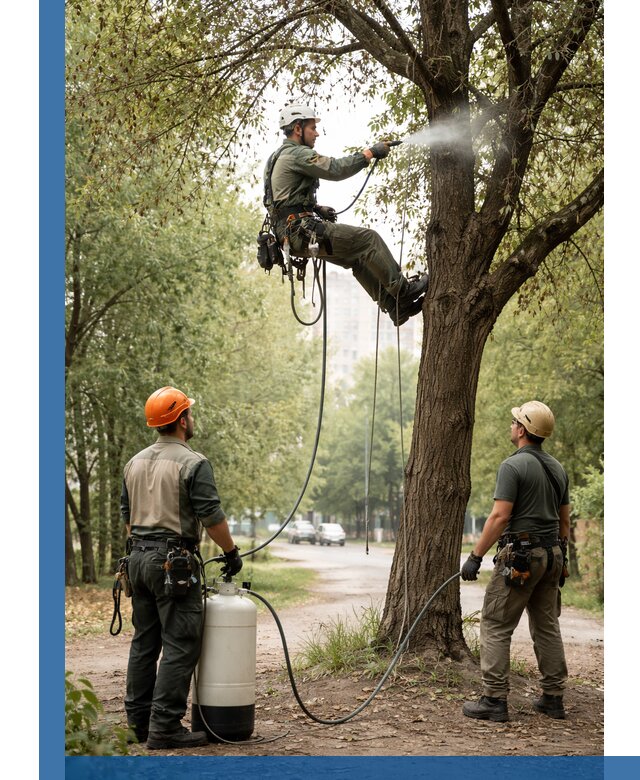 Обработка деревьев от вредителей в Челябинске профессиональная защита