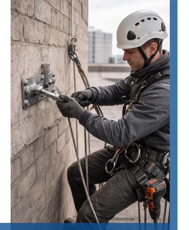 Установка анкерных точек в Челябинске от 3609 р. | ВЫСОТНИК-Члб