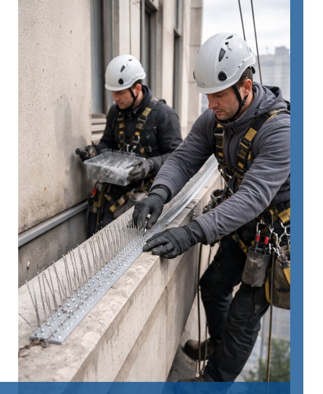 Установка шипов от птиц в Челябинске от 877 р. | ВЫСОТНИК-Члб